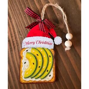 TUMSHANIP Avocado Toast Ornaments - Avocado Toast Christmas Ornament -